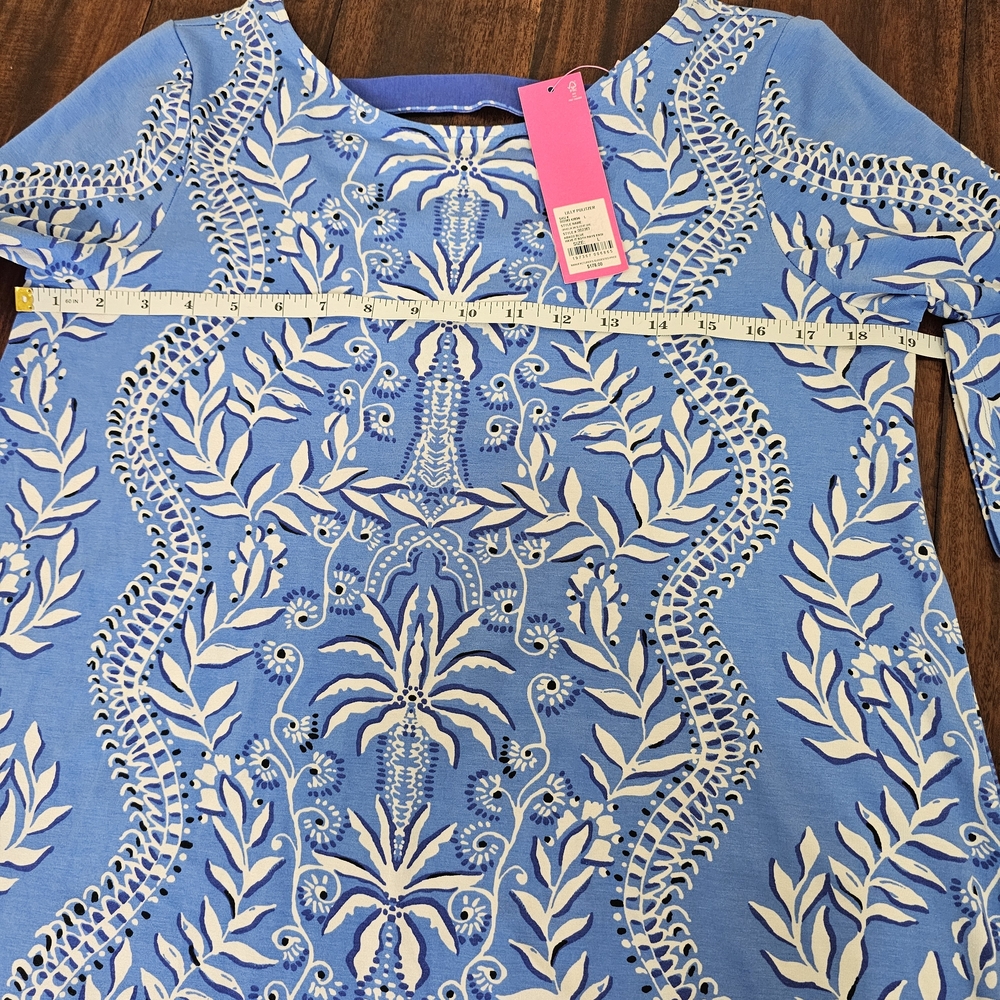 NWT Lilly Pulitzer Ophelia Swing Dress Abaco Blue Have It Both Rays Size Large